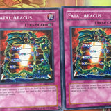 DB2-EN133 3x Fatal Abacus - Common - Unlimited Edition Yugioh
