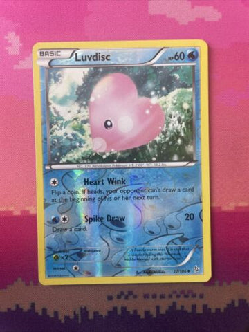 Pokemon Card Luvdisc Flashfire Reverse Holo Uncommon 27/106 Near Mint