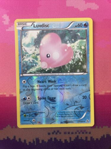 Pokemon Card Luvdisc Flashfire Reverse Holo Uncommon 27/106 Near Mint