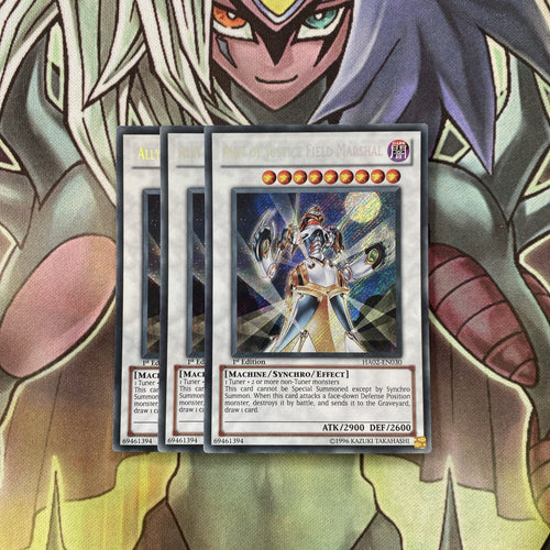 HA02-EN030 x3 Ally of Justice Field Marshal Secret Excellent Condition Yugioh