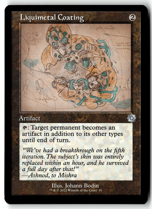 MTG Liquimetal Coating (Schematic) The Brothers' War: Retro Frame Artifacts LP