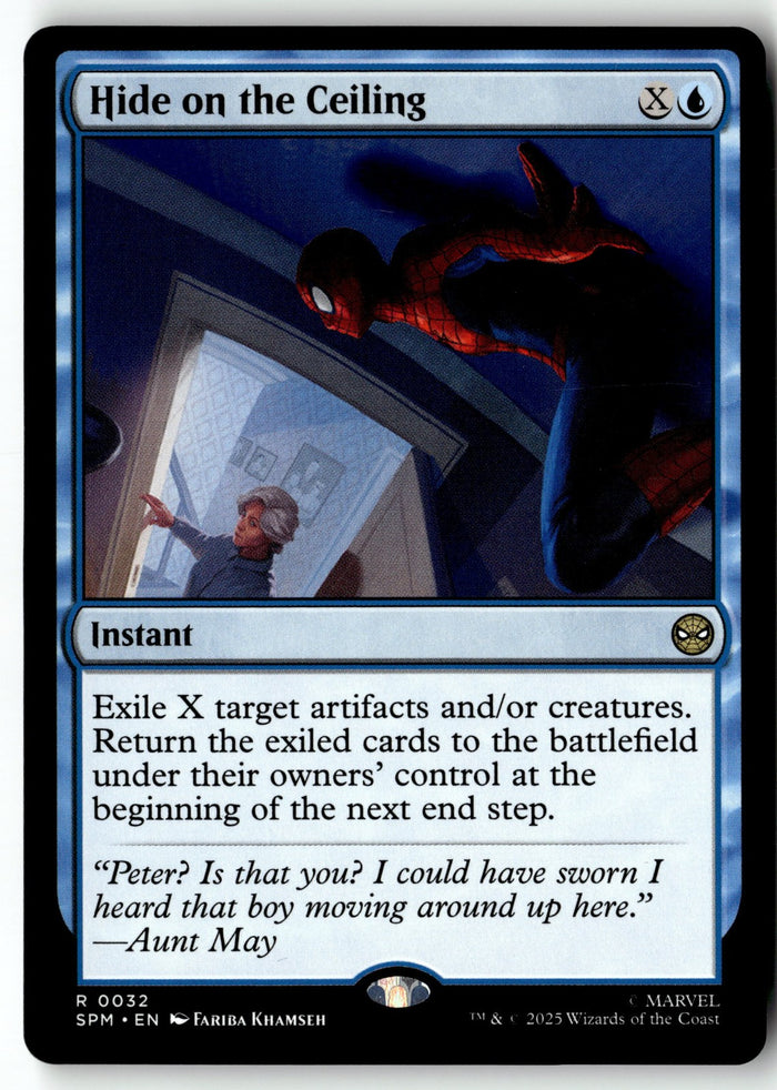 MTG Hide on the Ceiling Marvel's Spider-Man LP Magic The Gathering