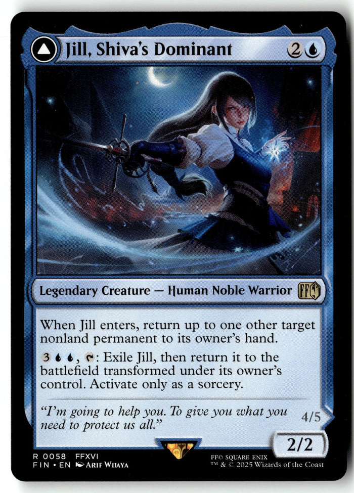 MTG Jill, Shiva's Dominant FINAL FANTASY LP Magic The Gathering