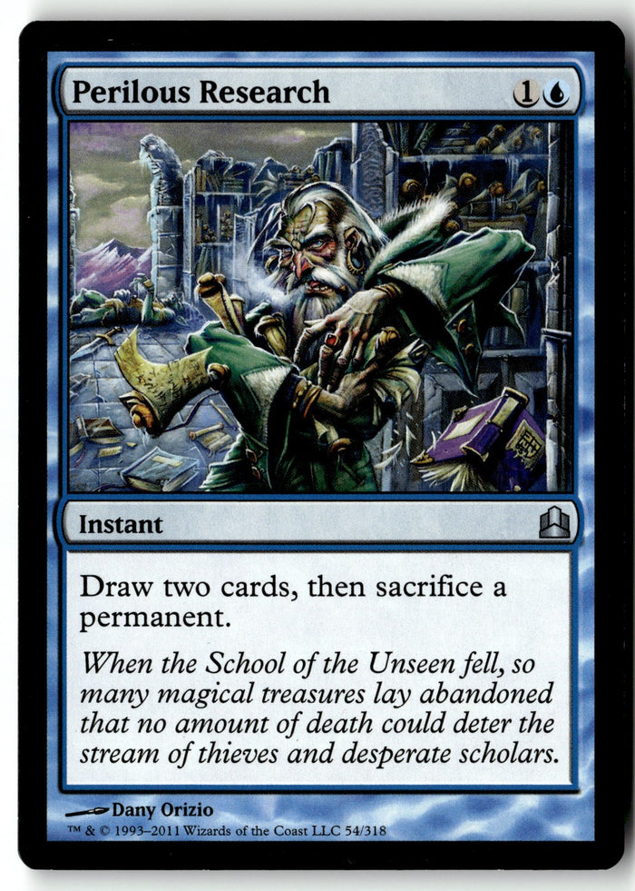 MTG Perilous Research Commander LP Magic The Gathering