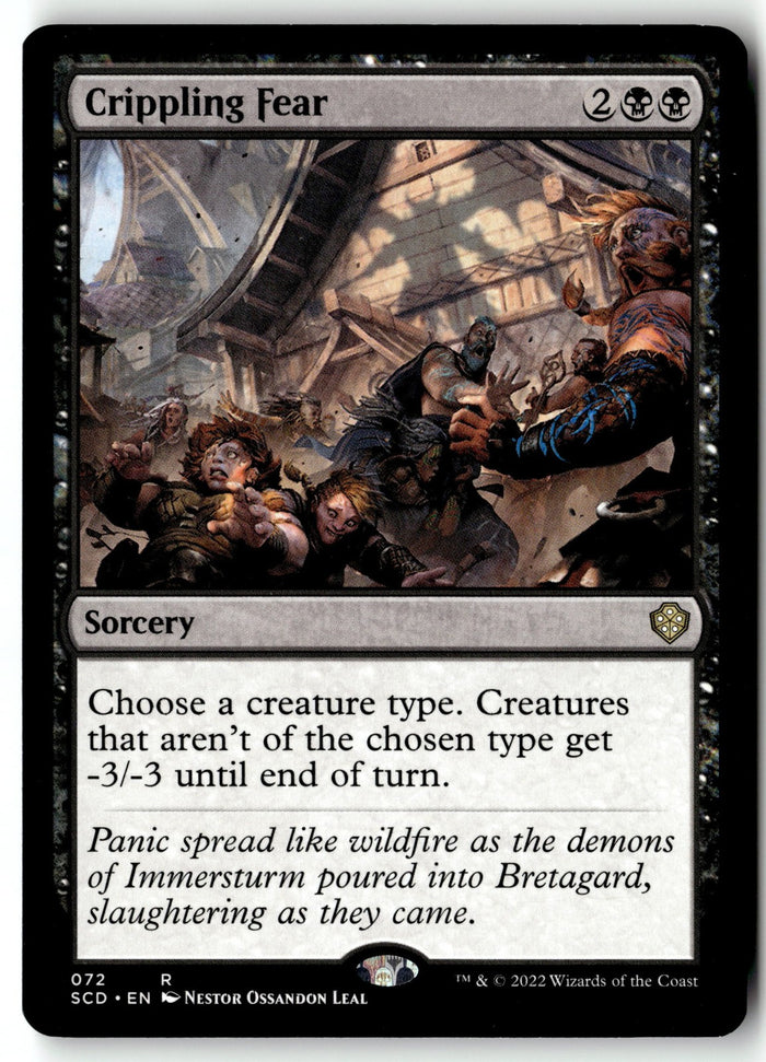 MTG Crippling Fear Starter Commander Decks LP Magic The Gathering