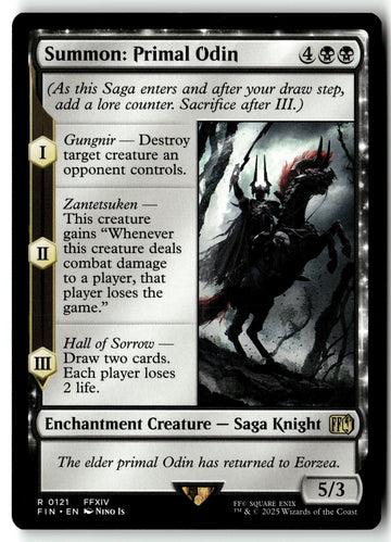 MTG Summon: Primal Odin FINAL FANTASY LP Magic The Gathering