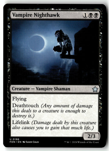 MTG Vampire Nighthawk Foundations LP Magic The Gathering