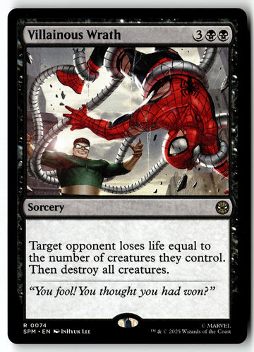 MTG Villainous Wrath Marvel's Spider-Man LP Magic The Gathering