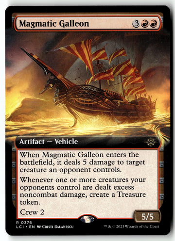 MTG Magmatic Galleon (Extended Art) The Lost Caverns of Ixalan LP