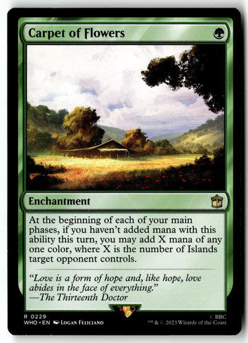 MTG Carpet of Flowers Universes Beyond: Doctor Who LP Magic The Gathering