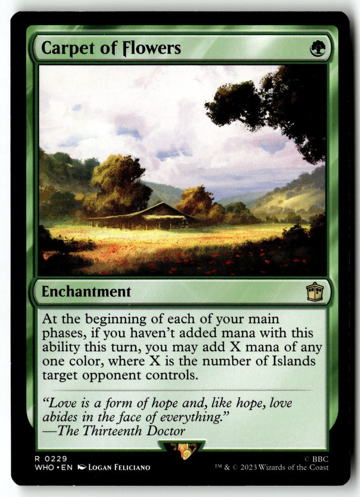 MTG Carpet of Flowers Universes Beyond: Doctor Who LP Magic The Gathering