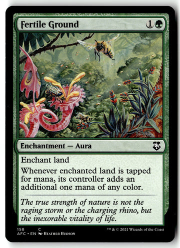 MTG Fertile Ground Commander 2018 LP Magic The Gathering
