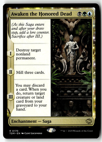 MTG Awaken the Honored Dead Tarkir: Dragonstorm LP Magic The Gathering