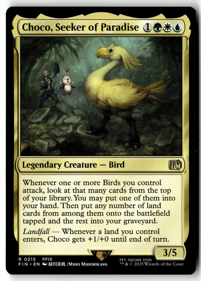 MTG Choco, Seeker of Paradise FINAL FANTASY LP Magic The Gathering