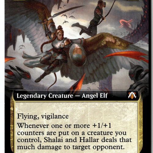 MTG Shalai and Hallar (Extended Art) Commander: March of the Machine LP