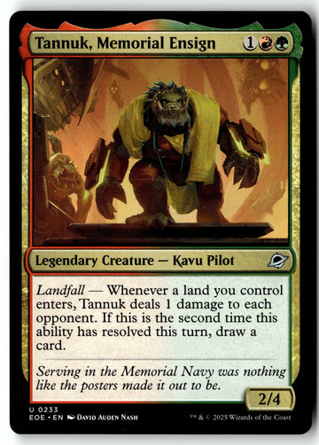 MTG Tannuk, Memorial Ensign Edge of Eternities LP Magic The Gathering