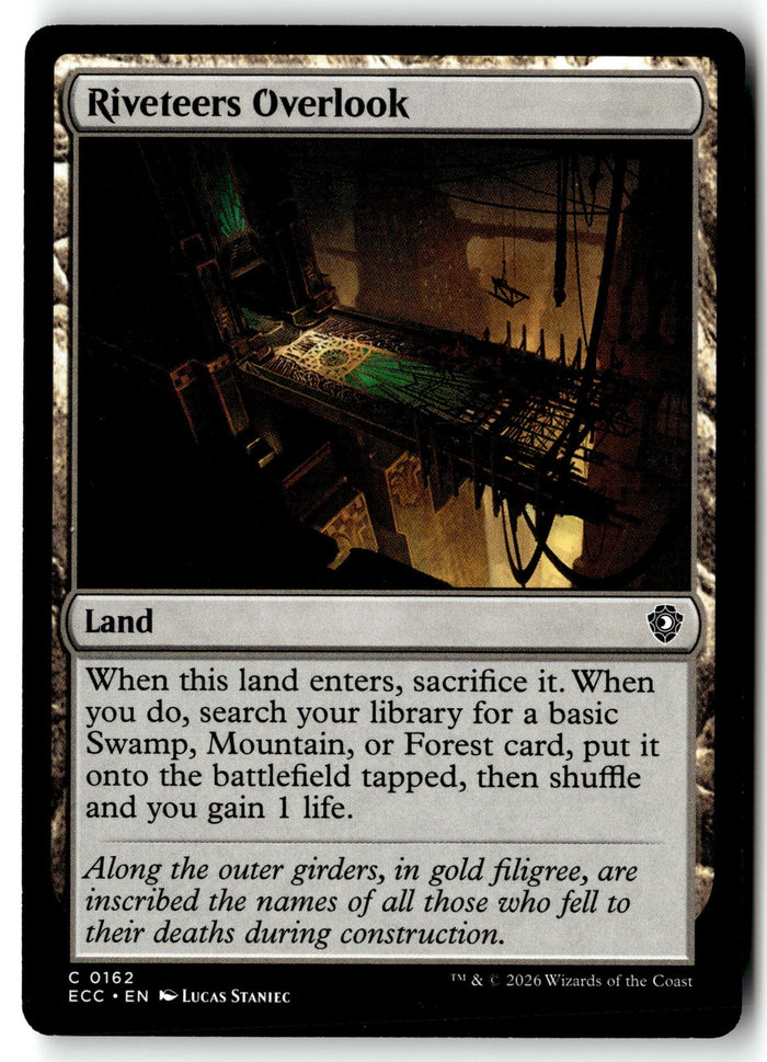 MTG Riveteers Overlook Commander: Lorwyn Eclipsed LP Magic The Gathering