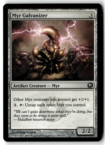 MTG Myr Galvanizer Scars of Mirrodin LP Magic The Gathering