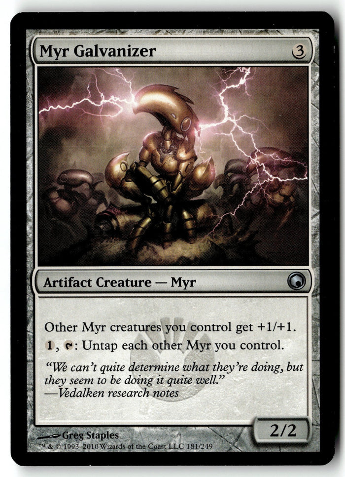MTG Myr Galvanizer Scars of Mirrodin LP Magic The Gathering