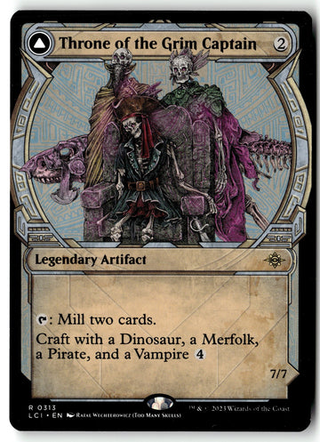 MTG Throne of the Grim Captain (Showcase) The Lost Caverns of Ixalan LP