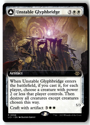 MTG Unstable Glyphbridge (Extended Art) The Lost Caverns of Ixalan LP