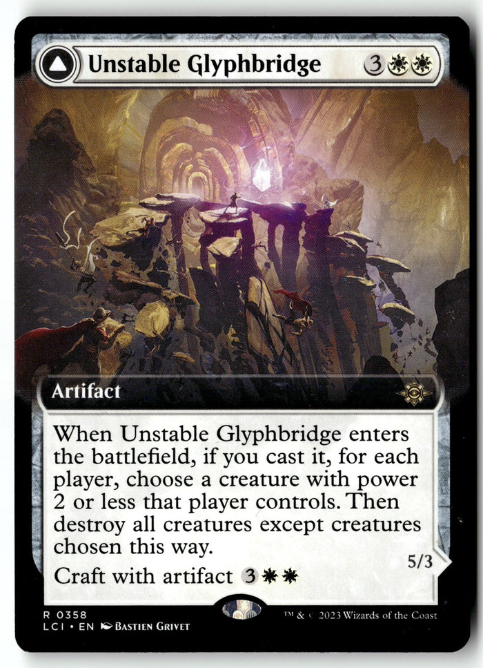 MTG Unstable Glyphbridge (Extended Art) The Lost Caverns of Ixalan LP
