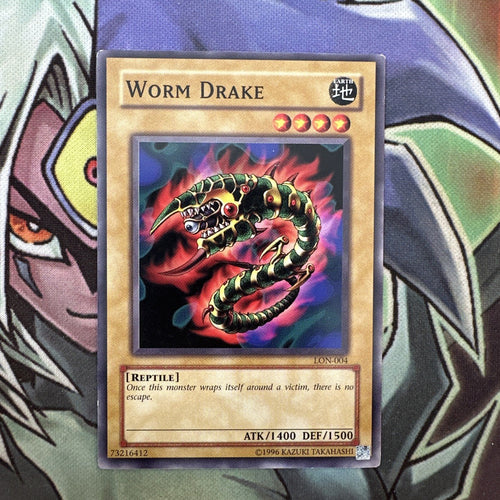 LON-004 Worm Drake Common Unlimited Edition NM Yugioh Card