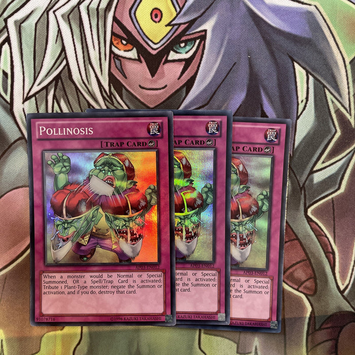 AP03-EN012 x3 Pollinosis Super Rare Excellent Condition Yugioh