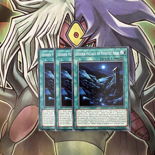 OP20-EN021 x3 Hidden Village Of Ninjutsu Arts Common Excellent Condition Yugioh