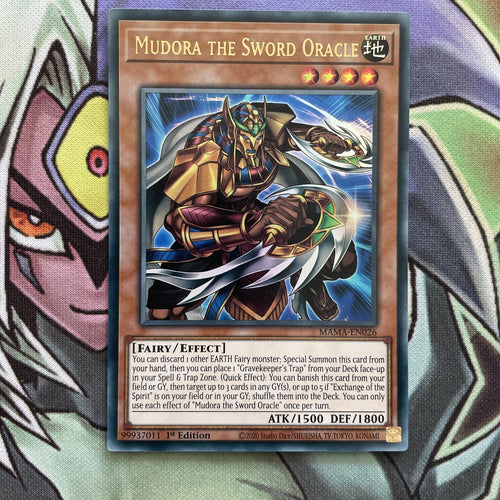 MAMA-EN026 Mudora The Sword Oracle Ultra Rare Near Mint Yugioh Card