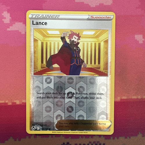 Pokemon Card Lance Silver Tempest Reverse Holo 159/195 NM