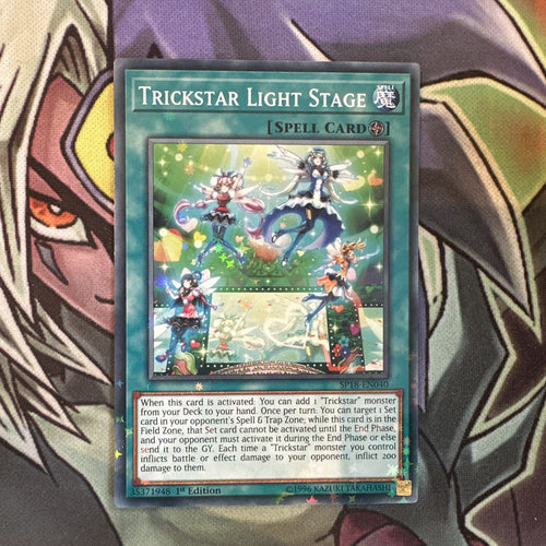 SP18-EN040 Trickstar Light Stage Starfoil Rare 1st Edition NM Yugioh Card