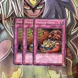 SD1-EN025 x3 Reckless Greed Common Excellent Condition Yugioh
