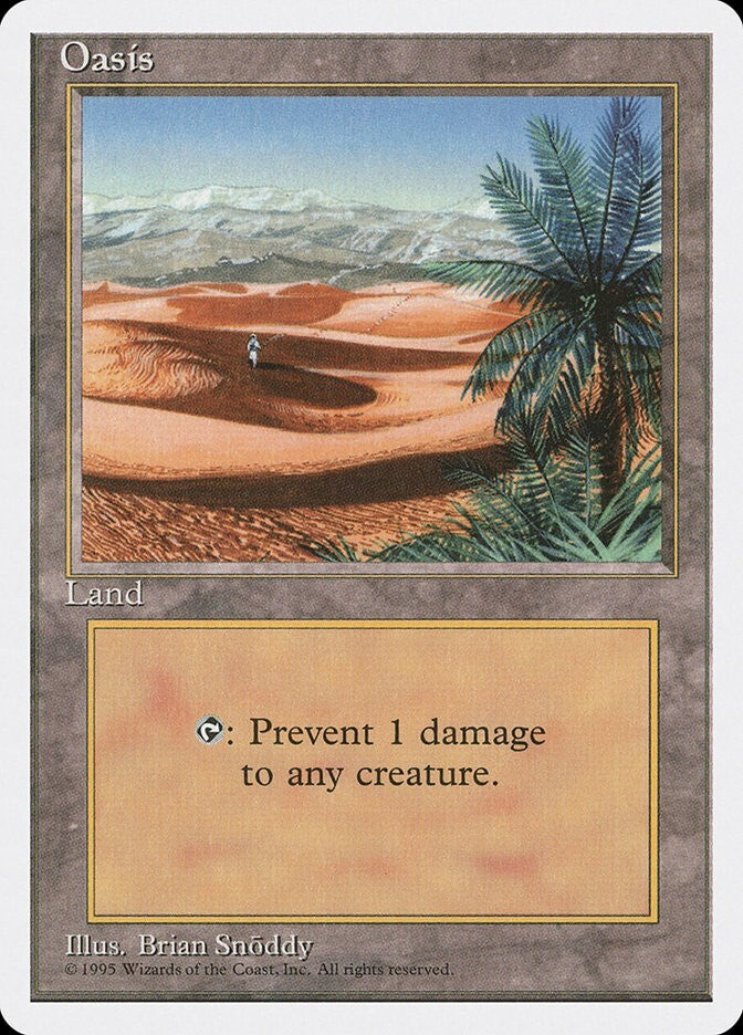 Oasis - Fourth Edition Excellent Magic MTG