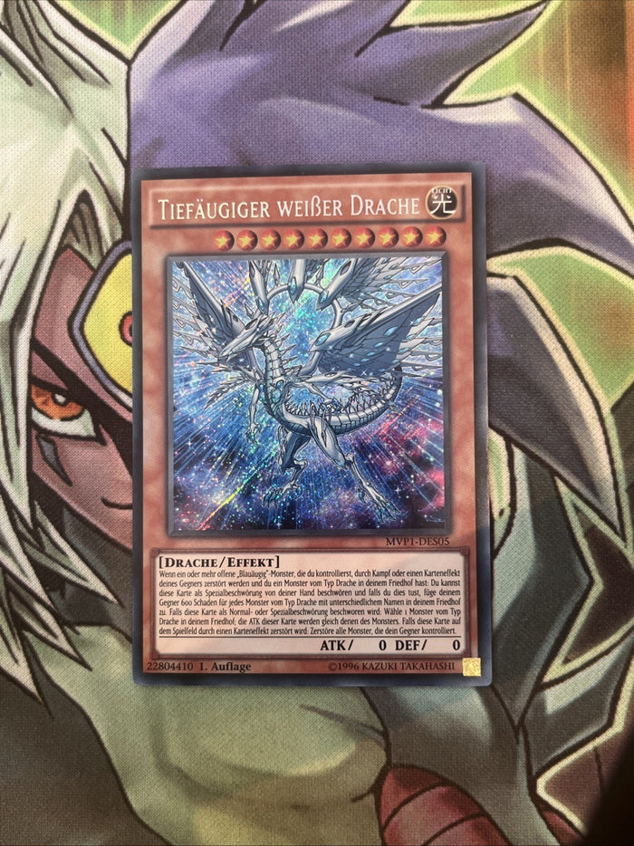 MVP1-ENDS05 Deep-Eyes White Dragon GERMAN Secret Rare 1st Edition NM Yugioh Card