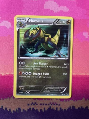Pokemon Card Haxorus Dragon Vault Holo 16/20 Near Mint