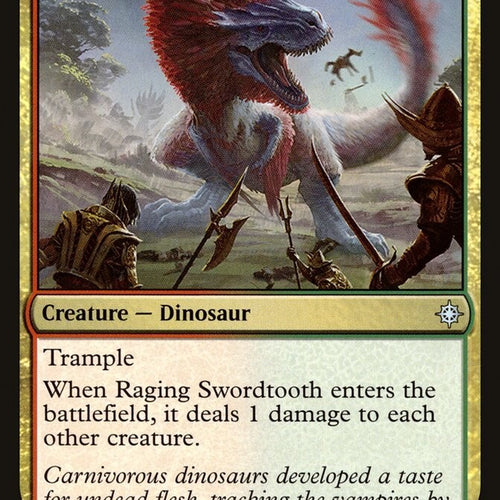 Raging Swordtooth - Ixalan Excellent Magic MTG