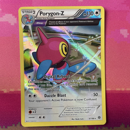 Pokemon Card Porygon-Z Ancient Origin Holo Rare 67/98 NM