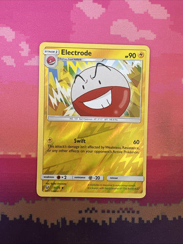 Pokemon Card Electrode Shining Legends Reverse Holo Uncommon 31/73 Near Mint