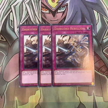 MAGO-EN109 x3 Darklord Rebellion Rare Excellent Condition Yugioh