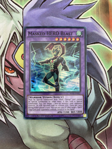 RATE-ENSE2 Masked Hero Blast Super Rare 1st Edition NM Yugioh Card