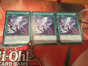 LVAL-EN062 Yugioh Cards - 3x Luminous Dragon Ritual - Common - 1st Edition