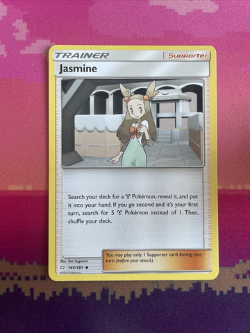 Pokemon Card Jasmine Team Up Uncommon 145/181 NM