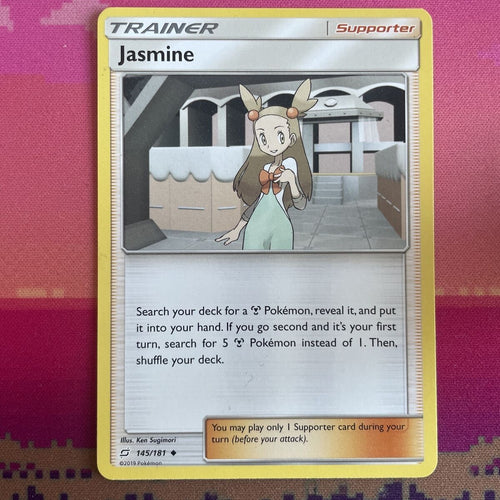 Pokemon Card Jasmine Team Up Uncommon 145/181 NM