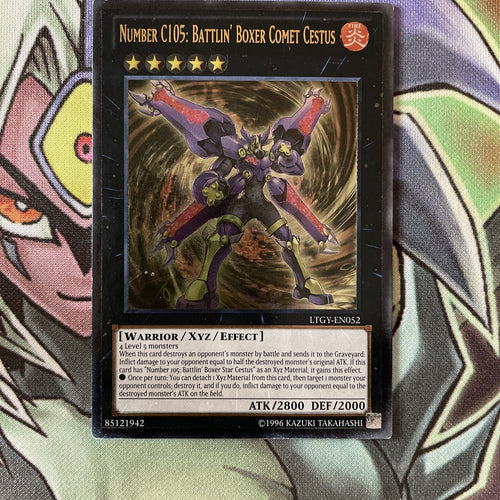 LTGY-EN052 Number C105: Battlin' Boxer Comet Cestus Ultimate UNL Ed NM Yugioh