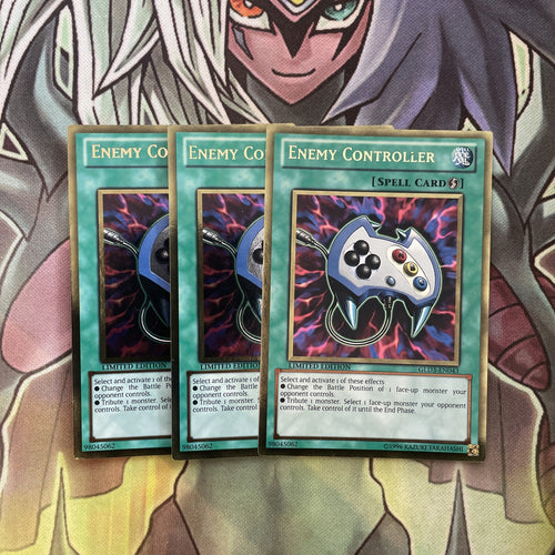 GLD3-EN043 x3 Enemy Controller Gold Rare Excellent Condition Yugioh