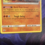 Pokemon Regirock SM74 STAFF Pre Release Black Star Promo Crimson Invasion