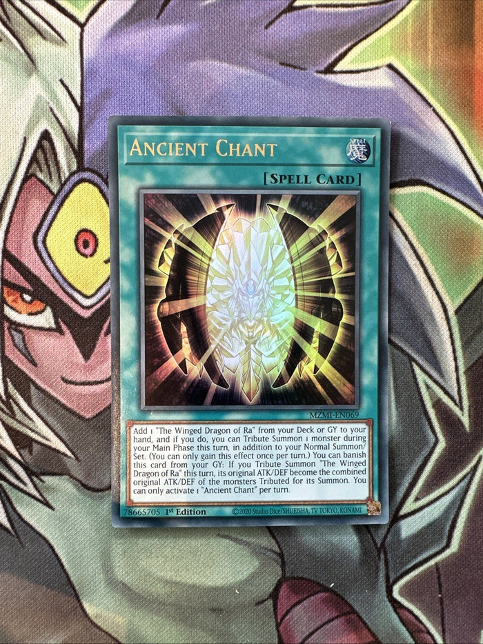 MZMI-EN069 Ancient Chant Ultra Rare 1st Edition NM Yugioh Card