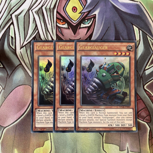 SDGR-EN003 x3 Geargiauger Ultra Rare Excellent Condition Yugioh