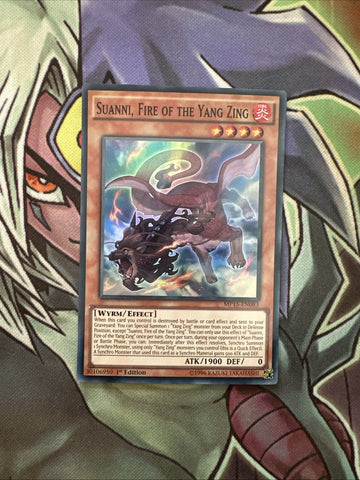MP15-EN083 Suanni, Fire Of The Yang Zing Super Rare 1st Edition NM Yugioh Card